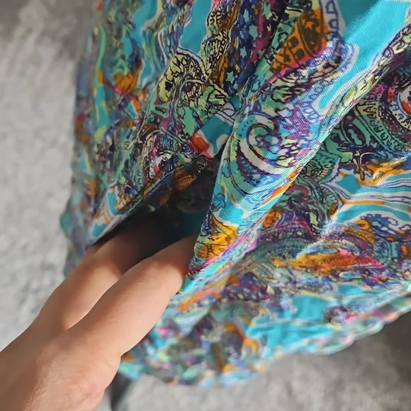 Wild Fable Blue Paisley Babydoll Dress - Picture 7 of 7